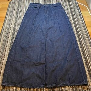 Gap baggy mid rise navy ultra soft denim dark blue jeans Size 30